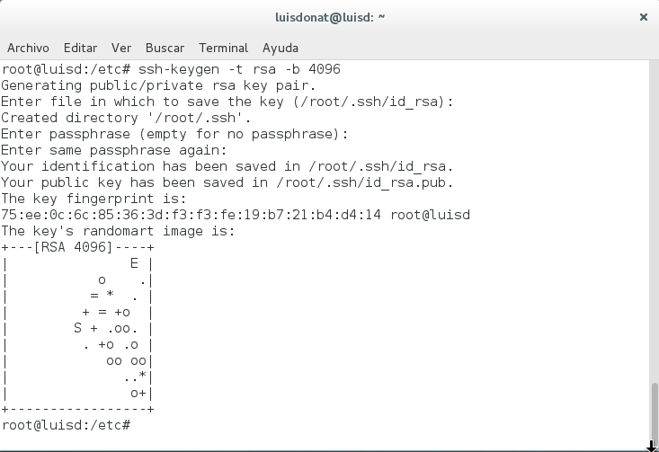 Mi blog informatico ssh keygen