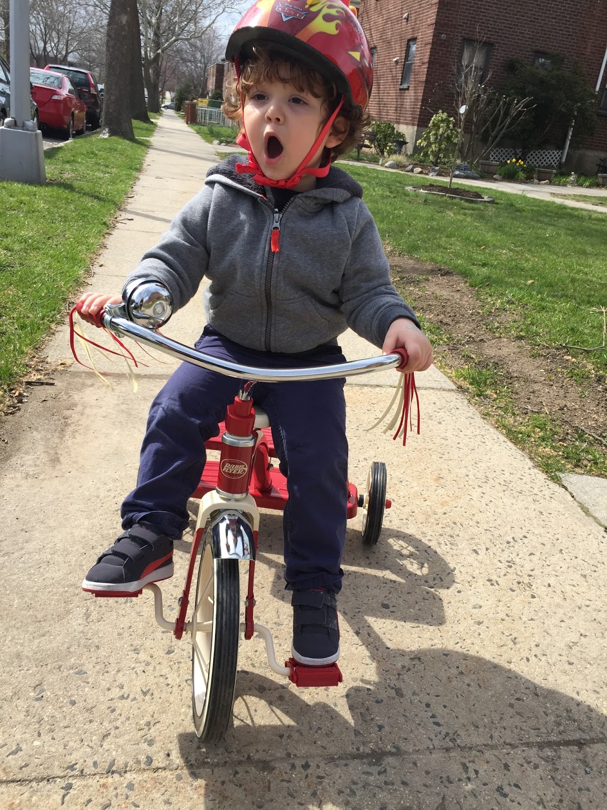 tubey toys toy review double deck radio flyer classic tricycle radio flyer tricyle no parent steering