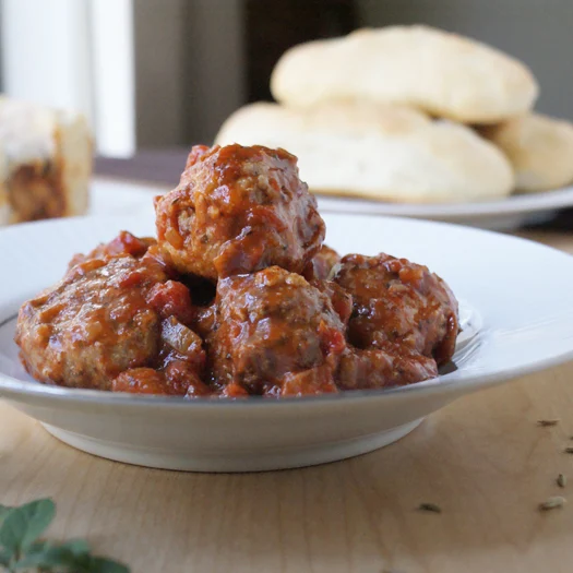 Crock Pot Herbed Turkey Meatballs