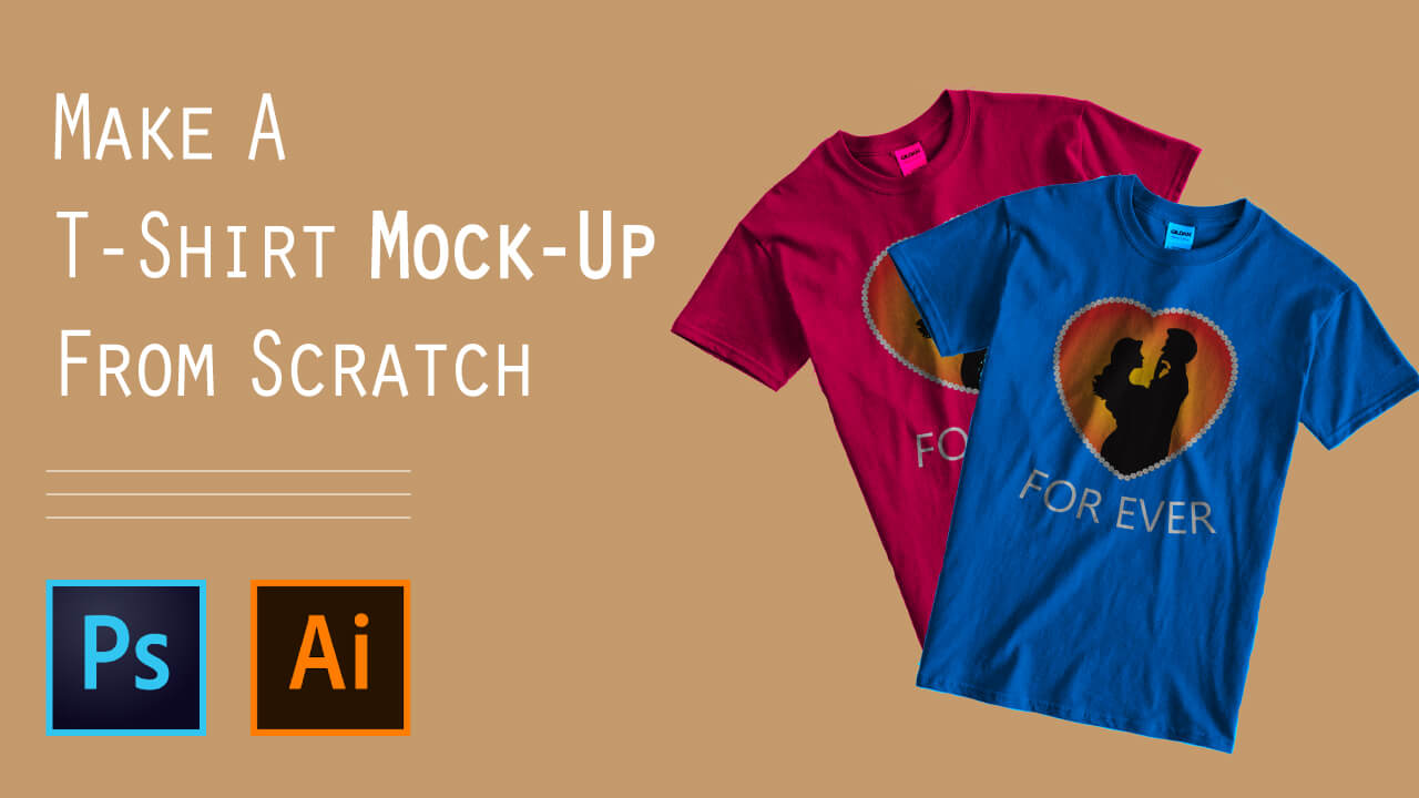  Adobe  Photoshop T  Shirt  MockUp  Source files Best 