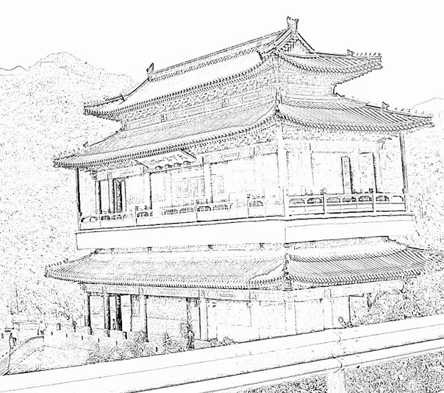 chinese architectural style building in  Beijing