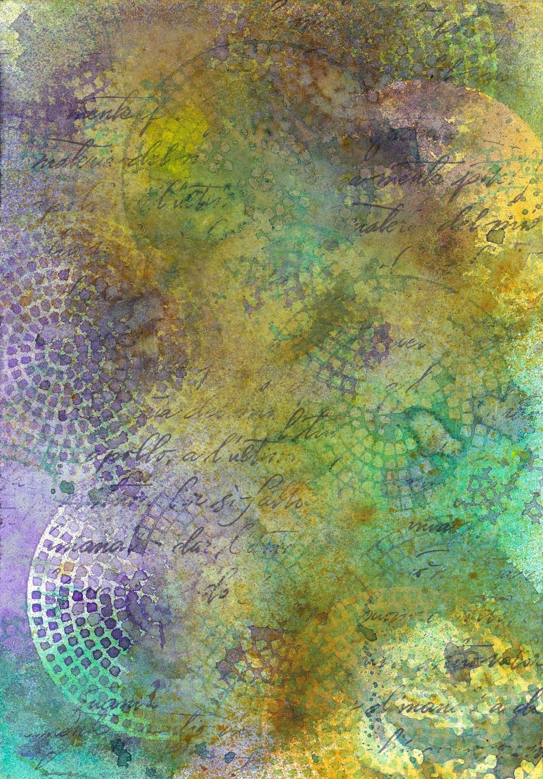 Artful Evidence Mixed Media Background