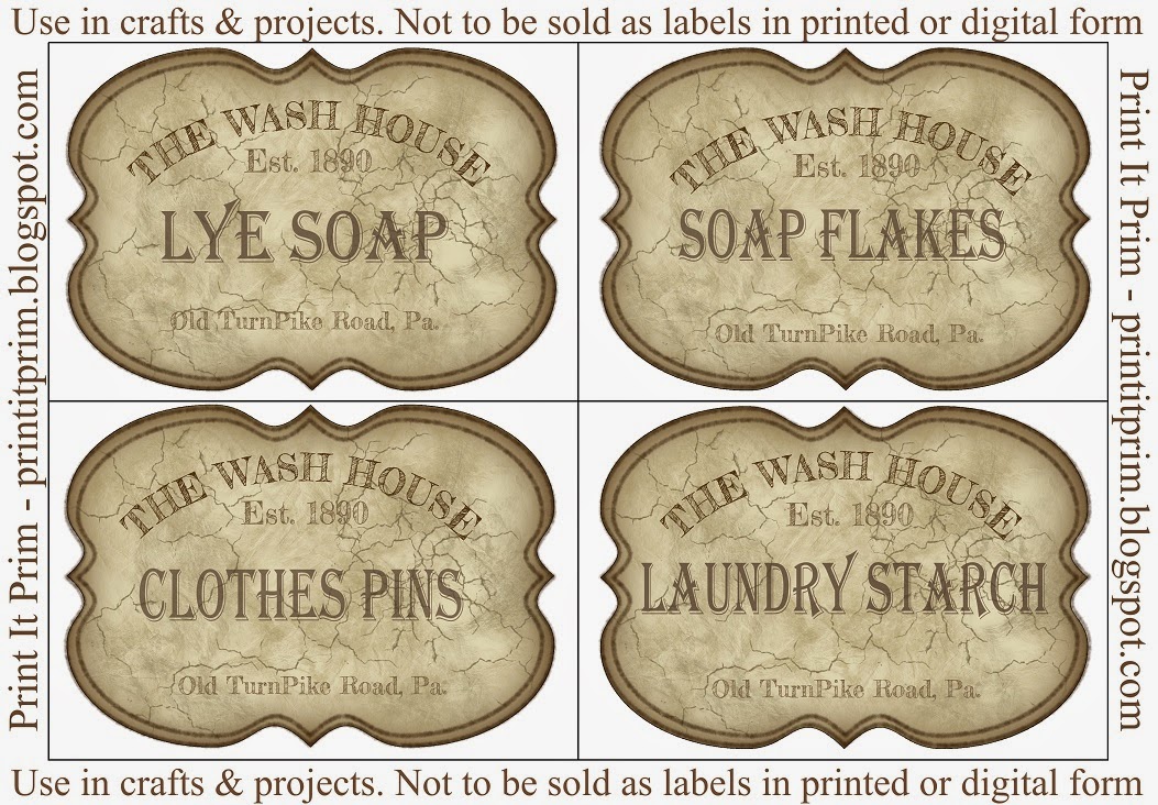 ♥ Print It Prim ♥: FREE Laundry Room Labels