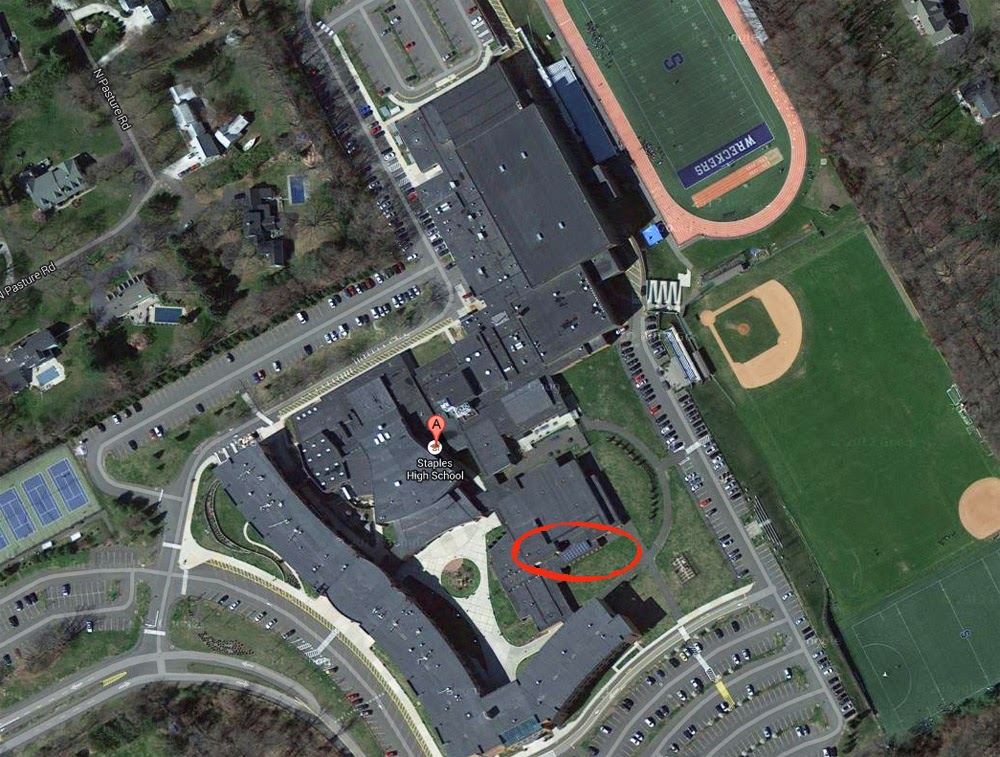 GREENBURBS Small Colonial Shows Off Staples High School "puny" Solar