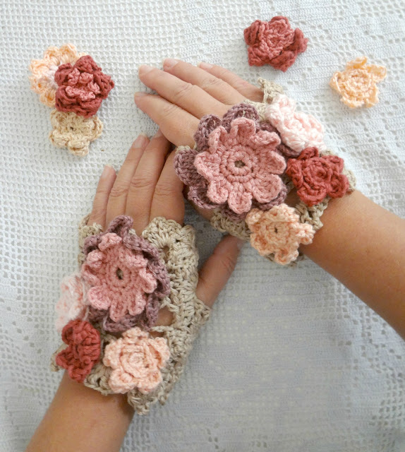 Crochet Flower Warmers