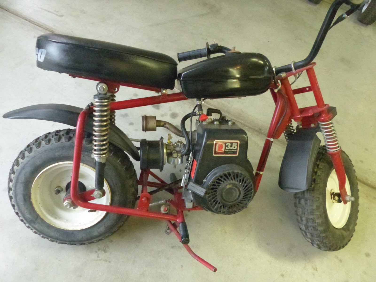 OldMotoDude: Manco mini-bike refurbished
