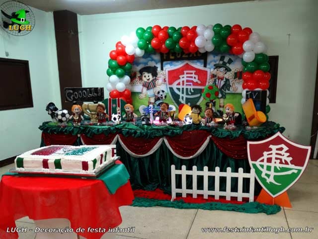 Decoração infantil tema Fluminense Decoração infantil tema Fluminense