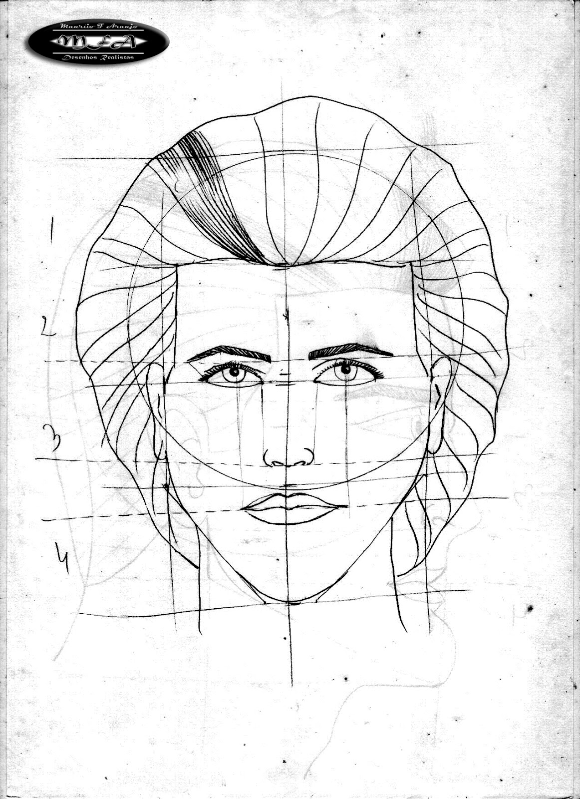 como desenhar rosto feminino de frente passo a passo  Desenho rosto  feminino, Desenhos de rostos, Desenho de rosto