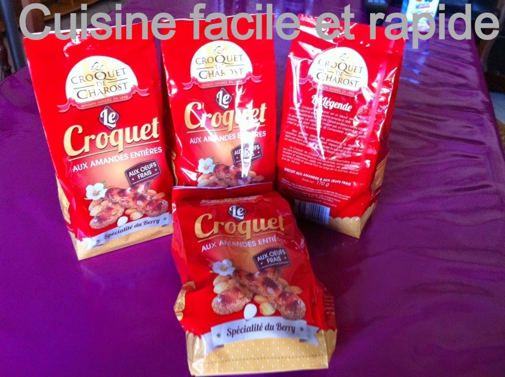 cuisine facile et rapide Mon partenaire "Le CROQUET de CHAROST"