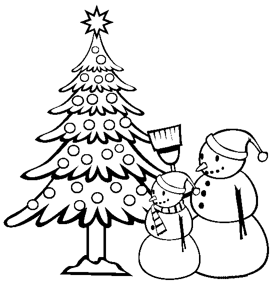Kumpulan Mewarnai Gambar Pohon Natal - Yuk Warnai