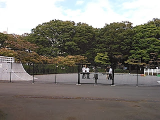 駒沢公園スケートパーク内のセクション
