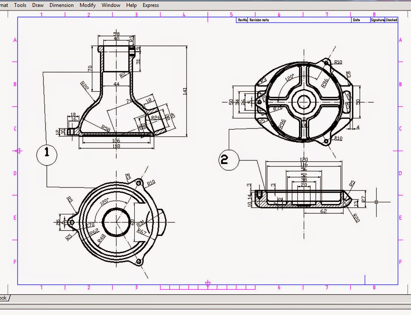 soal gambar teknik mesin