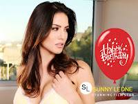 sunny leone sunny leone sunny leone, hot photo of her in yellow sexy dress with big birthday wishes balloon