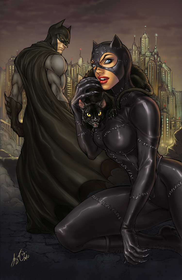 Batman and Catwoman" by Siya Oum aka kamillyonsiya