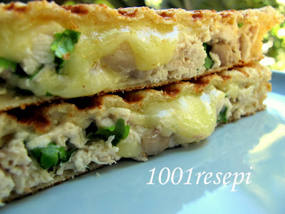 Koleksi 1001 Resepi: mushroom chicken sandwich dengan 