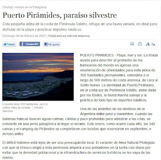 Puerto Pirámides, paraíso silvestre - Nota en La Nación Turismo