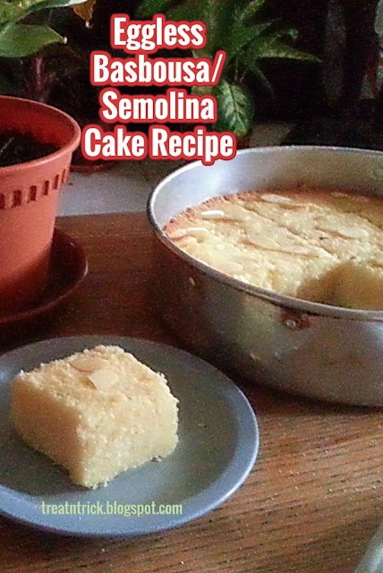 Eggless Semolina Yogurt Cake Recipe Eggless Semolina Yogurt Cake Recipe