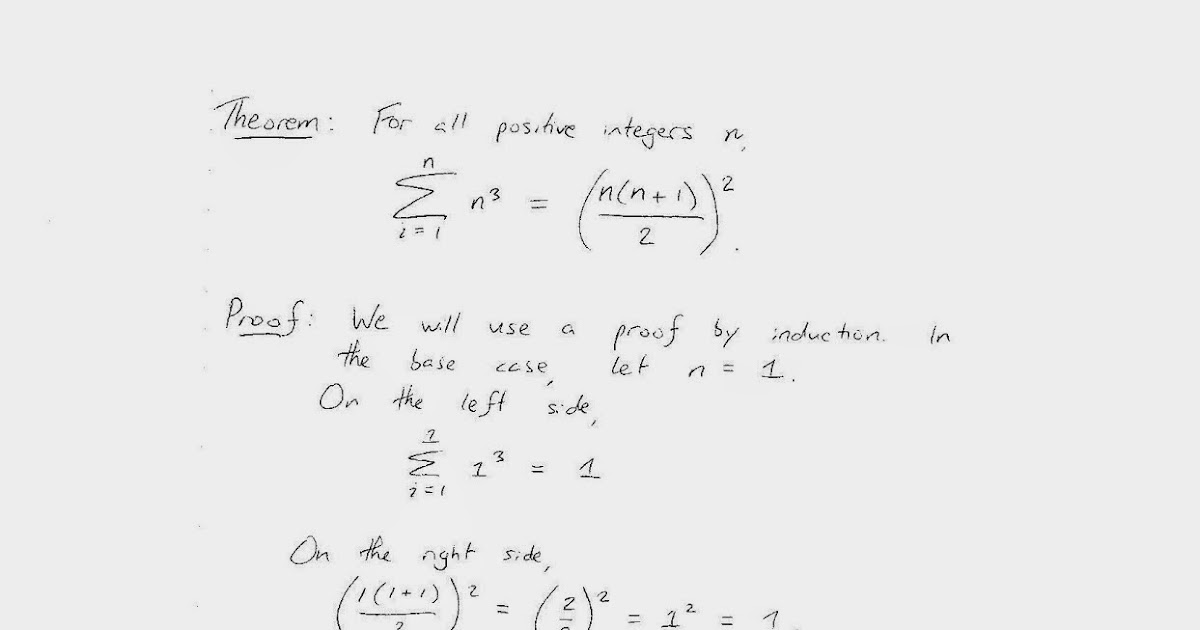 Mth 495 constantelos proof of the sum of cubes formula