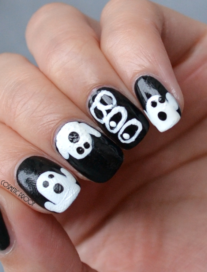 NAILS | Halloween Ghosts #CBBOctNails | Cosmetic Proof | Vancouver