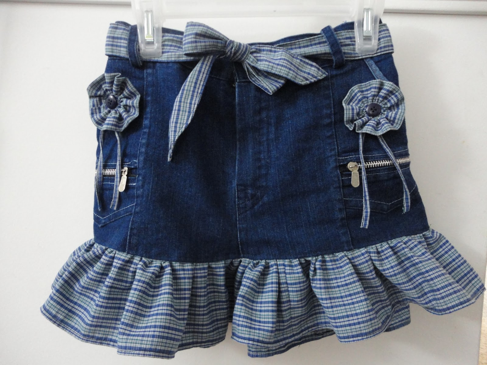 Nisha's Creative Arts and Crafts. UPCYCLED DENIM SKIRTS