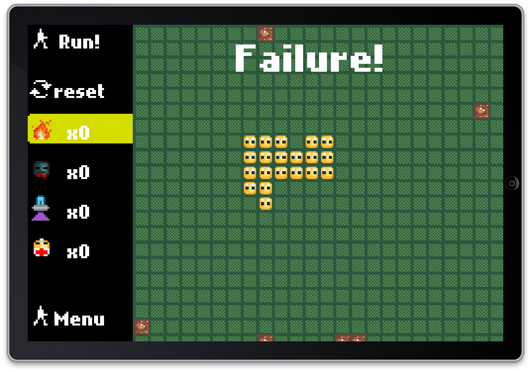 Reset fail. Level failed.