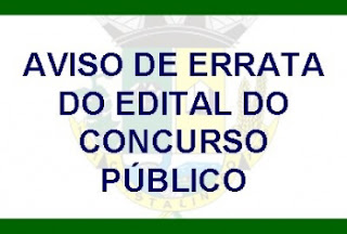 Errata Concurso Público em Cristalina