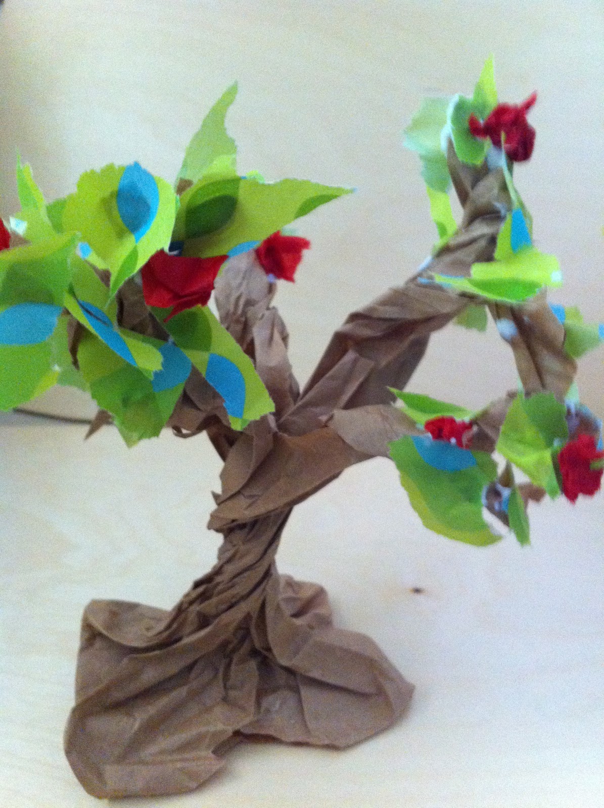 Tissue Paper Tree Craft Tissue Paper Tree Craft