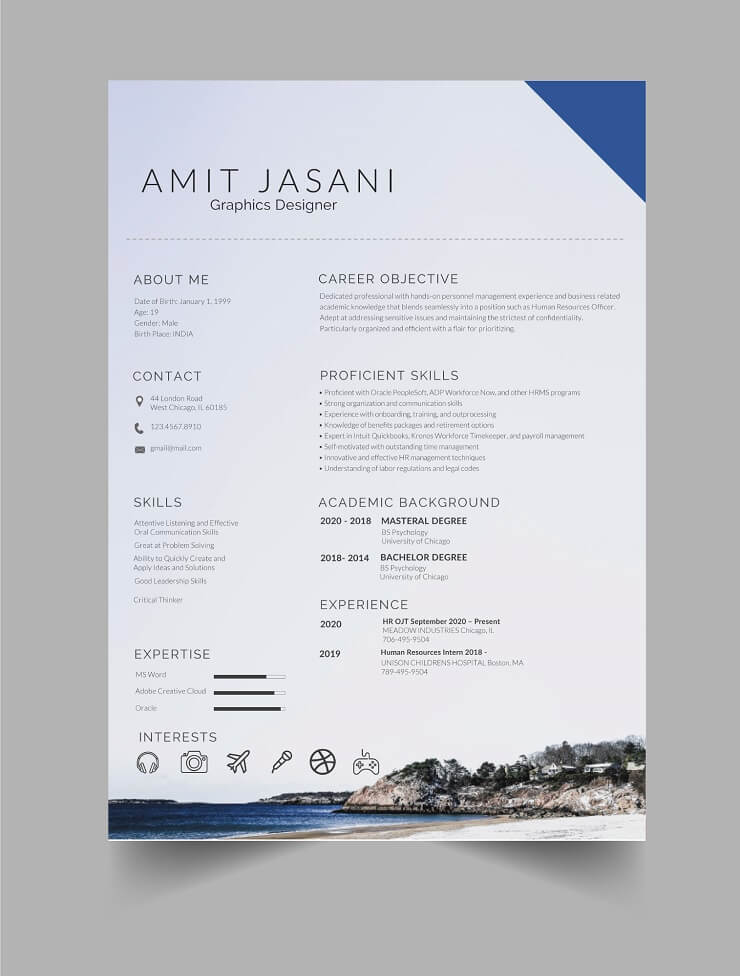Free Coasting CV template Download Template CV Word 100% Gratis - Free Coasting CV template