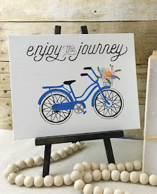 Vintage Paint and more... Enjoy the Ride Chalk Couture transfer and chalk paste art