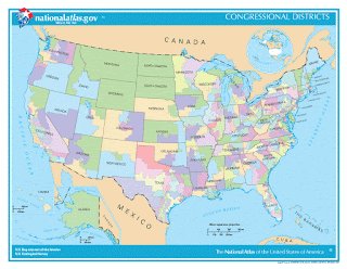 U.S. Congressional District Map, 2013