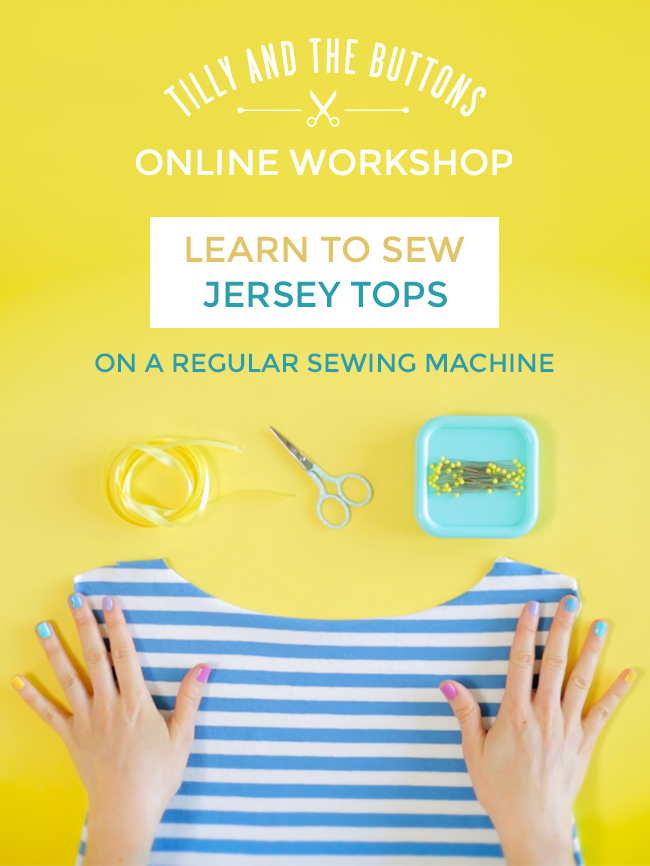 Learn to Sew Jersey Tops - online sewing course