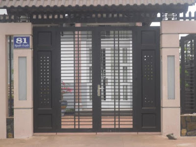 Mẫu cửa sắt nhà ống làm cửa cổng Mẫu cửa sắt nhà ống làm cửa cổng
