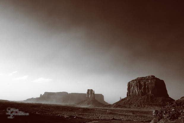 Monument Valley Arizona, Merrick Butte, West Mitten Butte, Sentinel Mesa, infrared, landscape, fine art, New Braunfels photographer Lisa On Location