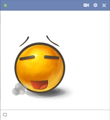 Relieved Emoticon for Facebook