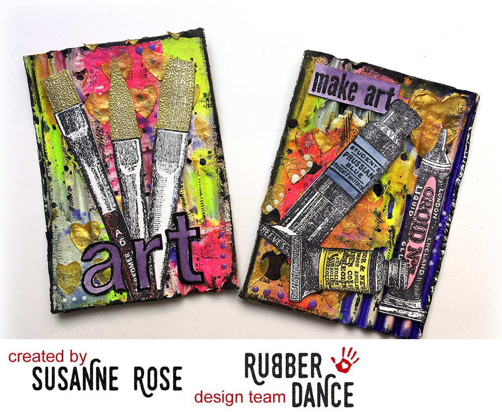 Mixed Media Artist Trading Cards by Susanne