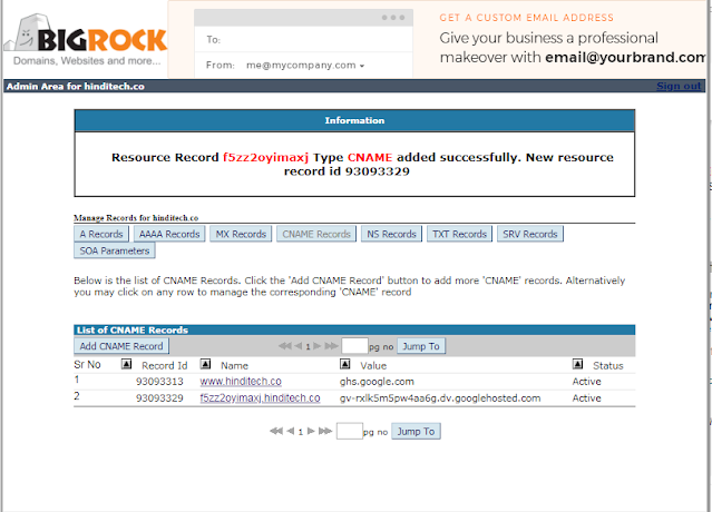 Tricks To Connect Custom Bigrock Domain To Blogger Tricks To Connect Custom Bigrock Domain To Blogger