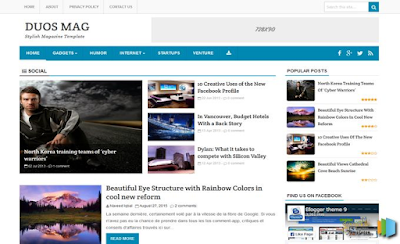 Duos Mag Blogger Template