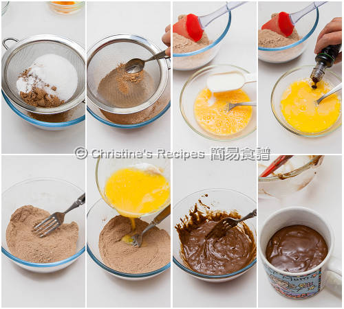 Coffee Chocolate Mug Cake Procedures