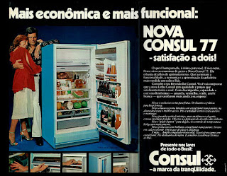 refrigerador Consul; os anos 70; propaganda na década de 70; Brazil in the 70s, história anos 70; Oswaldo Hernandez;