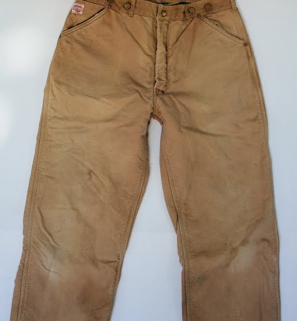 vintage workwear: 1960's Era Carhartt Union Made Brown Duck Work Pants ...