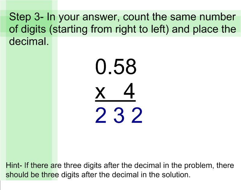 Multiple Digit Decimal Multiplication Worksheets