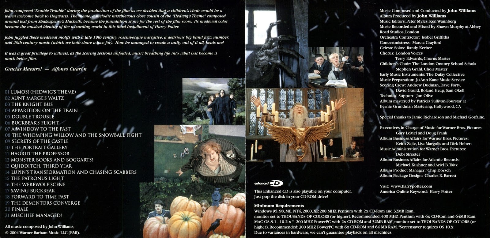 Encarte Harry Potter and the Prisoner of Azkaban (Original Motion