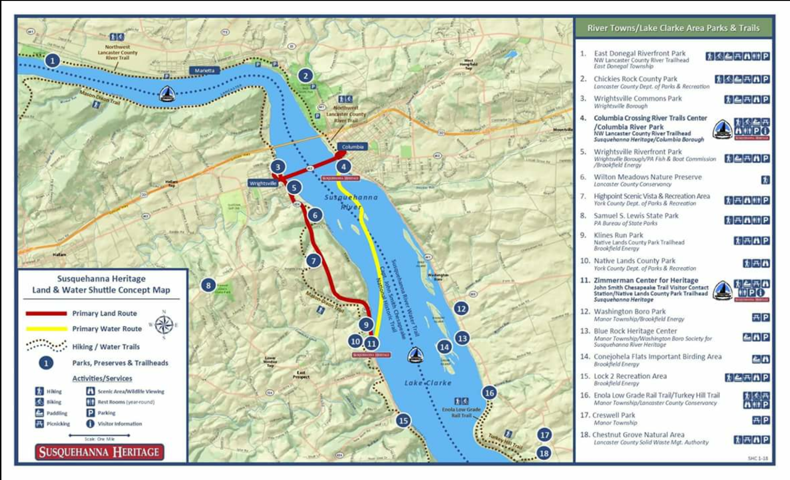 Susquehanna Heritage Announces Land & Water Shuttle Study Request For