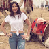 هبة طوجي أثناء زيارتها للأهرامات وأبو الهول هبة طوجي أثناء زيارتها للأهرامات وأبو الهول