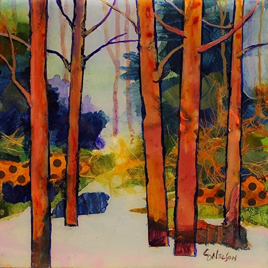 Mixed Media Artists International Abstract Mixed Media Landscape Art