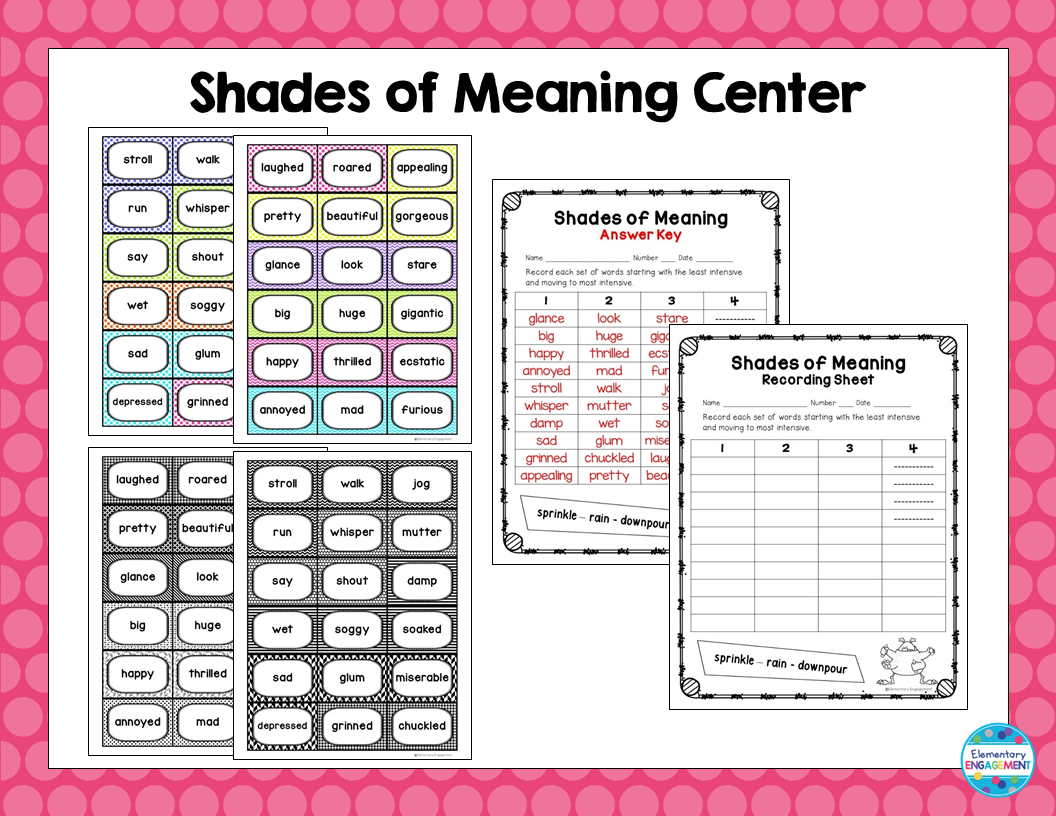 Shades of Meaning - Elementary Engagement