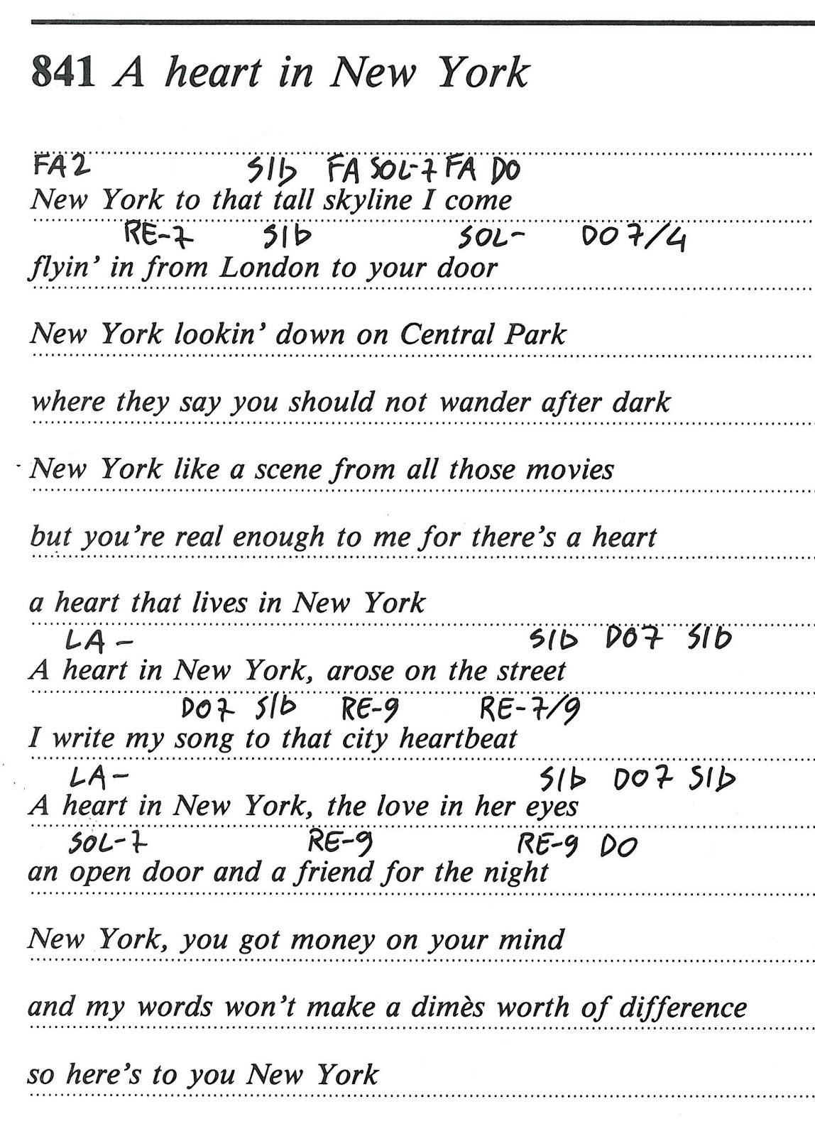 BODI SONČEK: o2 A HEART IN NEW YORK (Simon and Garfunkel)