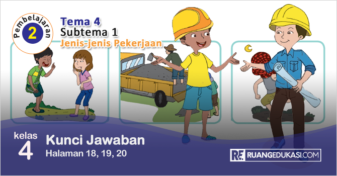 Kunci Jawaban Tema 4 Kelas 4 Halaman 18, 19, 20 Kunci Jawaban Tema 4 Kelas 4 Halaman 18, 19, 20