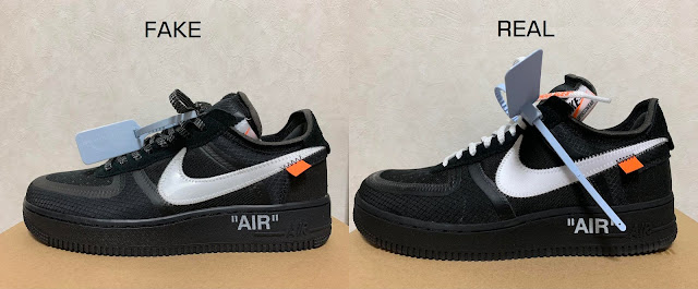 real vs fake off white air force 1 mca