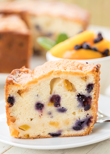 Peach And Blueberry Pound Cake Peach And Blueberry Pound Cake